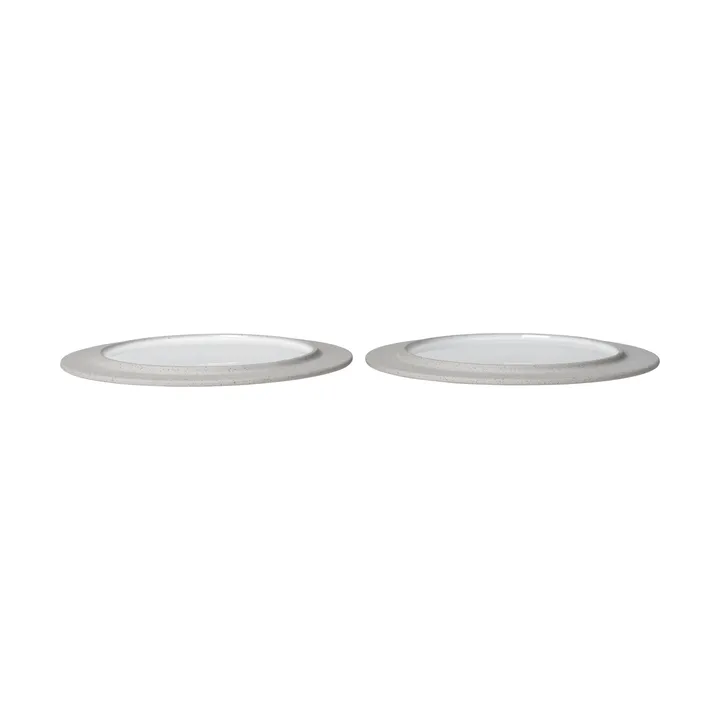 Assiettes Sonae lot de 2 - Gris-blanc, Ø22 cm - Ferm Living