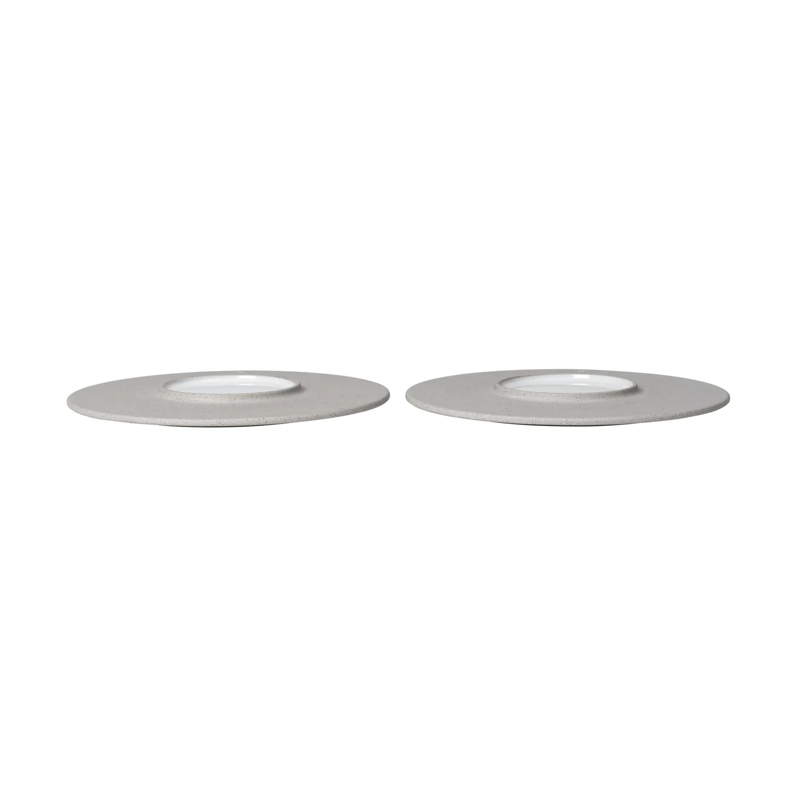 Assiettes Sonae lot de 2, Gris-blanc, Ø22 cm Ferm Living