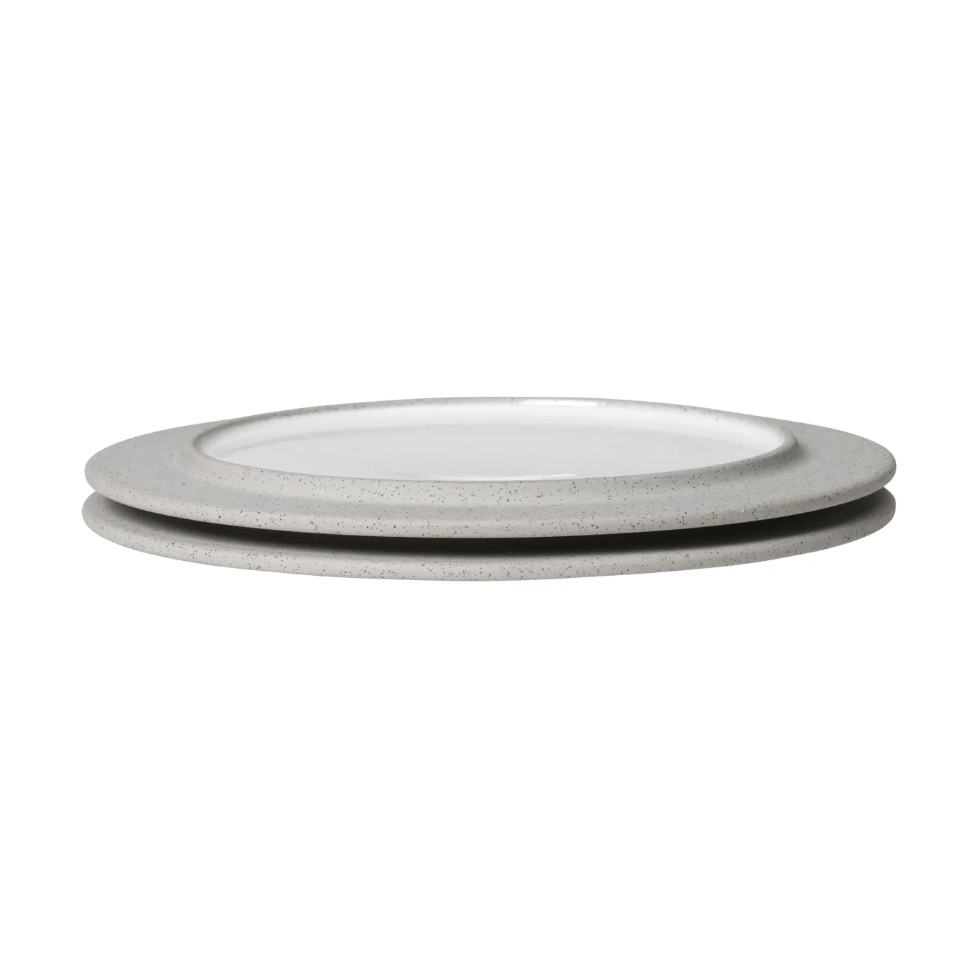 Assiettes Sonae lot de 2, Gris-blanc, Ø22 cm Ferm Living