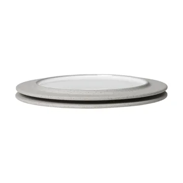 Assiettes Sonae lot de 2 - Gris-blanc, Ø22 cm - Ferm Living