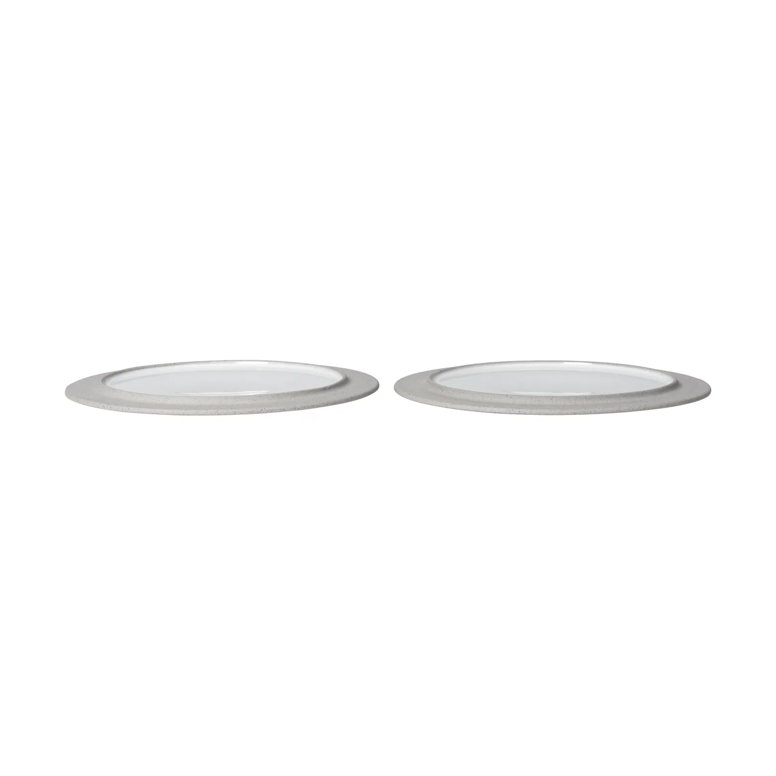 Assiettes Sonae lot de 2, Gris-blanc, Ø25 cm Ferm Living