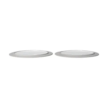 Assiettes Sonae lot de 2 - Gris-blanc, Ø25 cm - Ferm Living