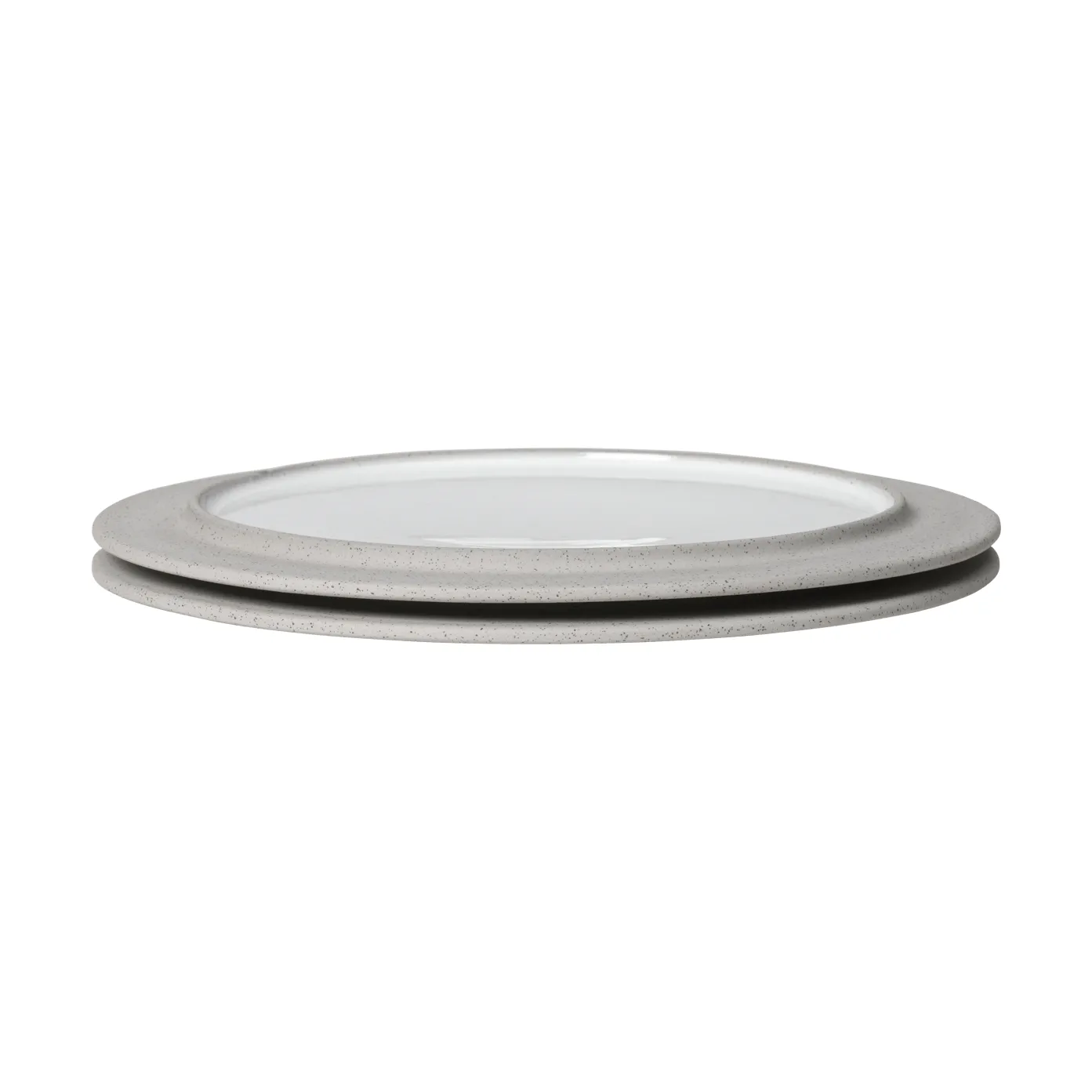 Assiettes Sonae lot de 2, Gris-blanc, Ø25 cm Ferm Living