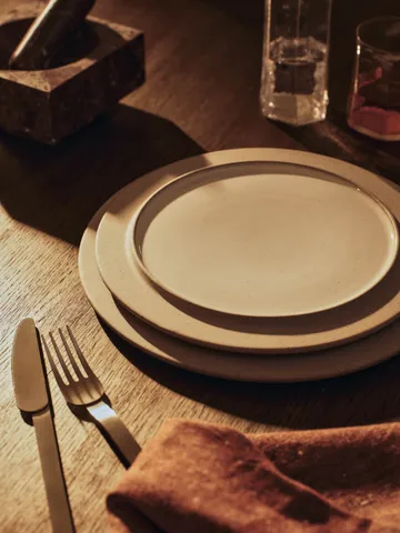 Assiettes Sonae lot de 2 - Gris-blanc, Ø25 cm - Ferm Living