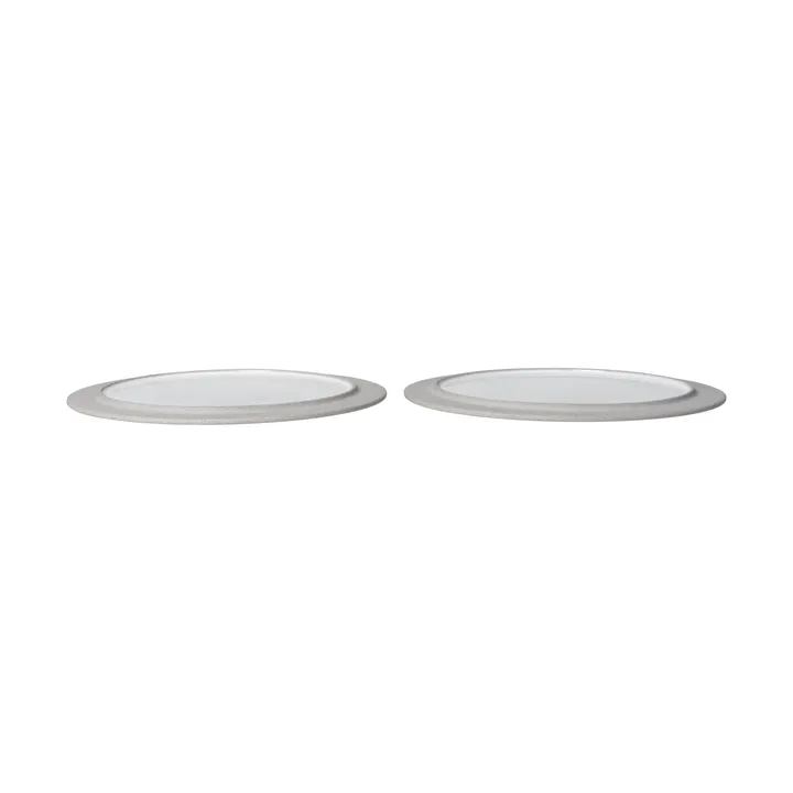 Assiettes Sonae lot de 2 - Gris-blanc, Ø28 cm - Ferm Living