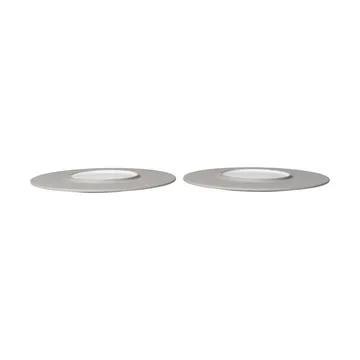 Assiettes Sonae lot de 2 - Gris-blanc, Ø28 cm - Ferm Living