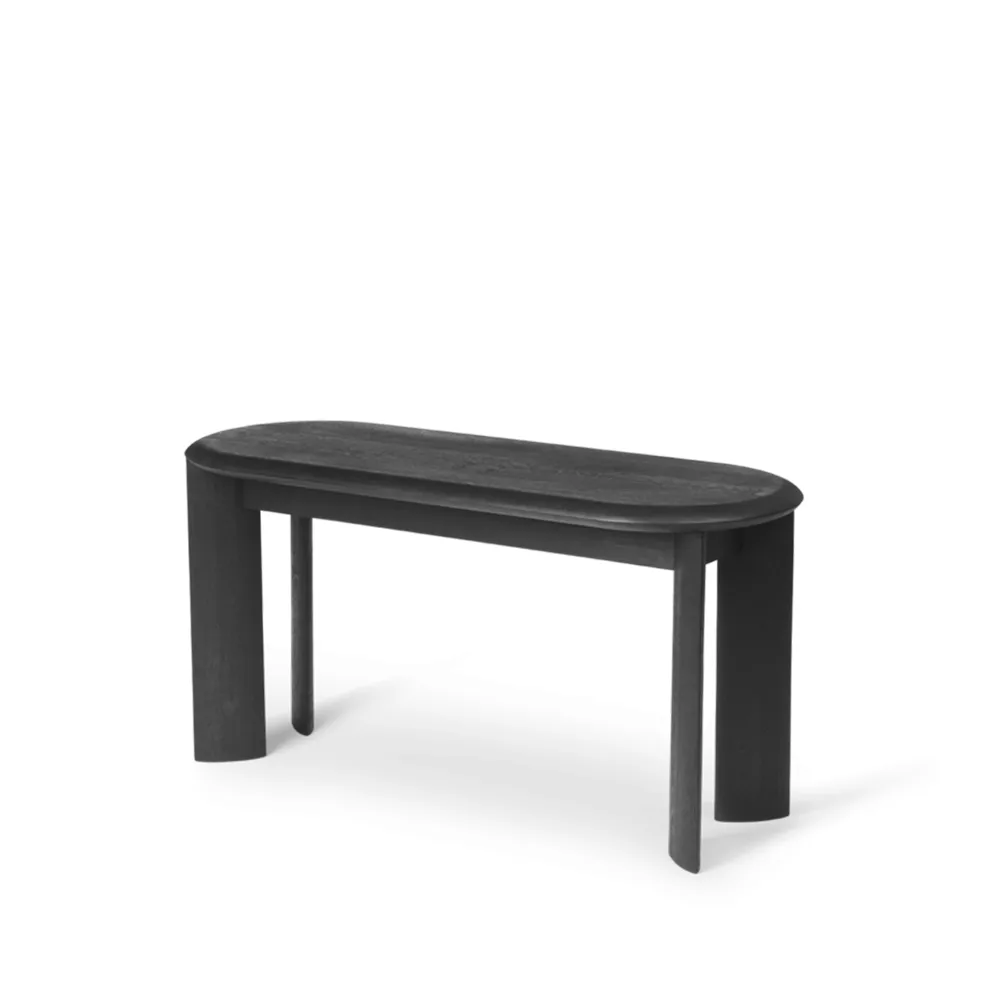 Banc Bevel 90 cm, Chêne huilé noir Ferm Living