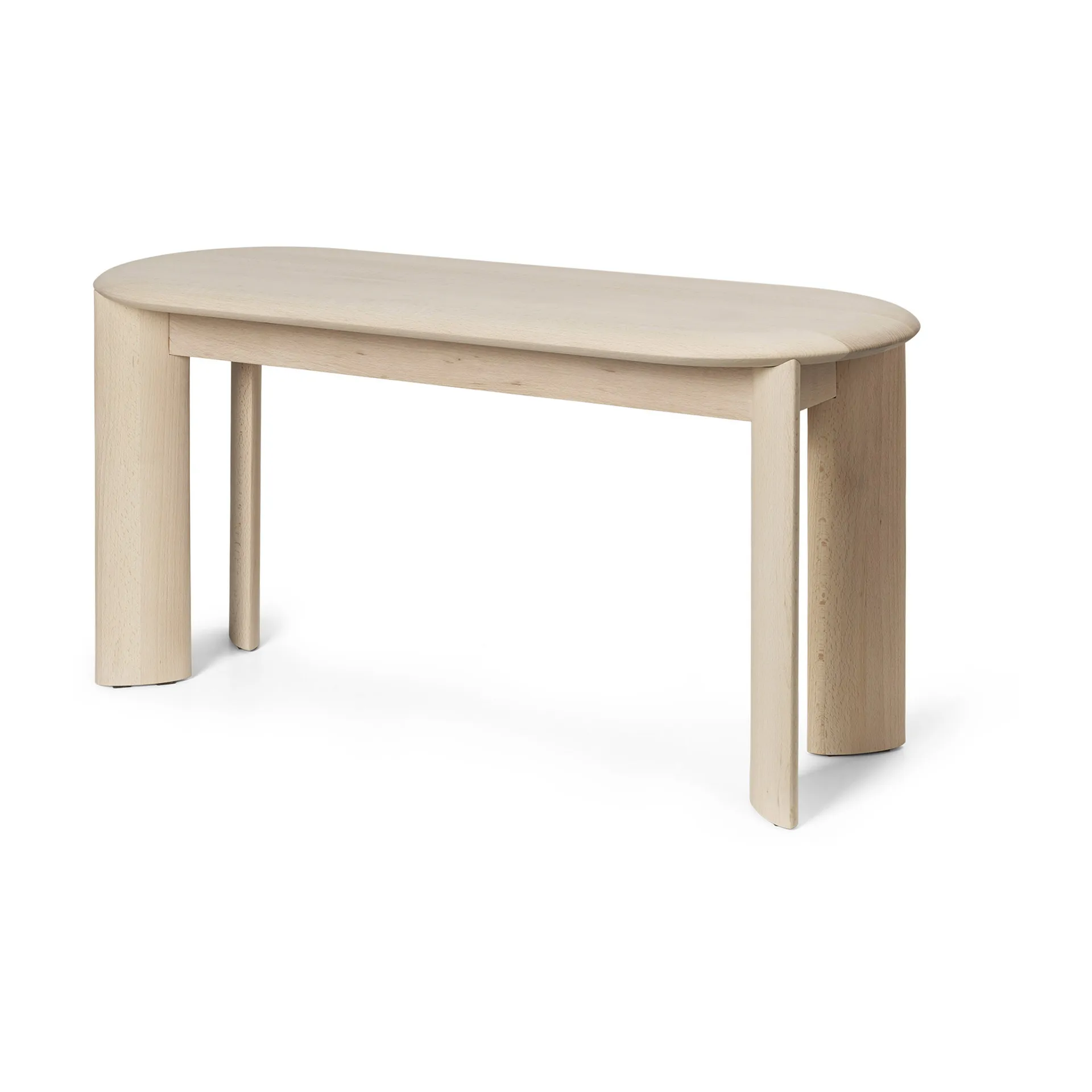 Banc Bevel 90 cm, Hêtre blanchi à l’huile Ferm Living