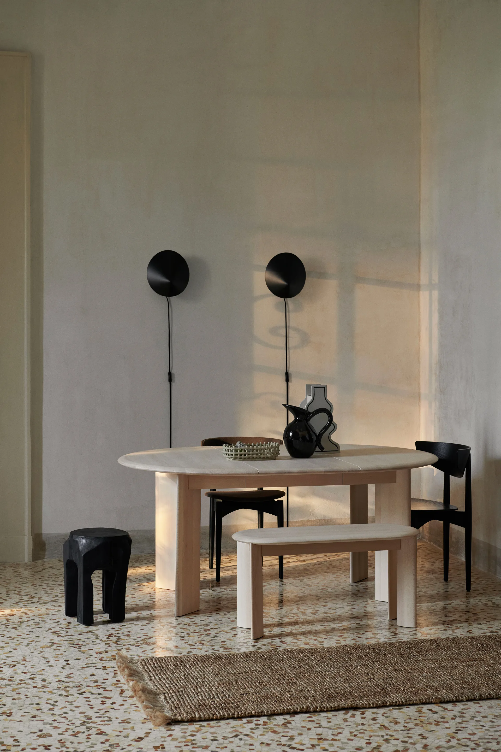 Banc Bevel, White Oiled Beech Ferm Living
