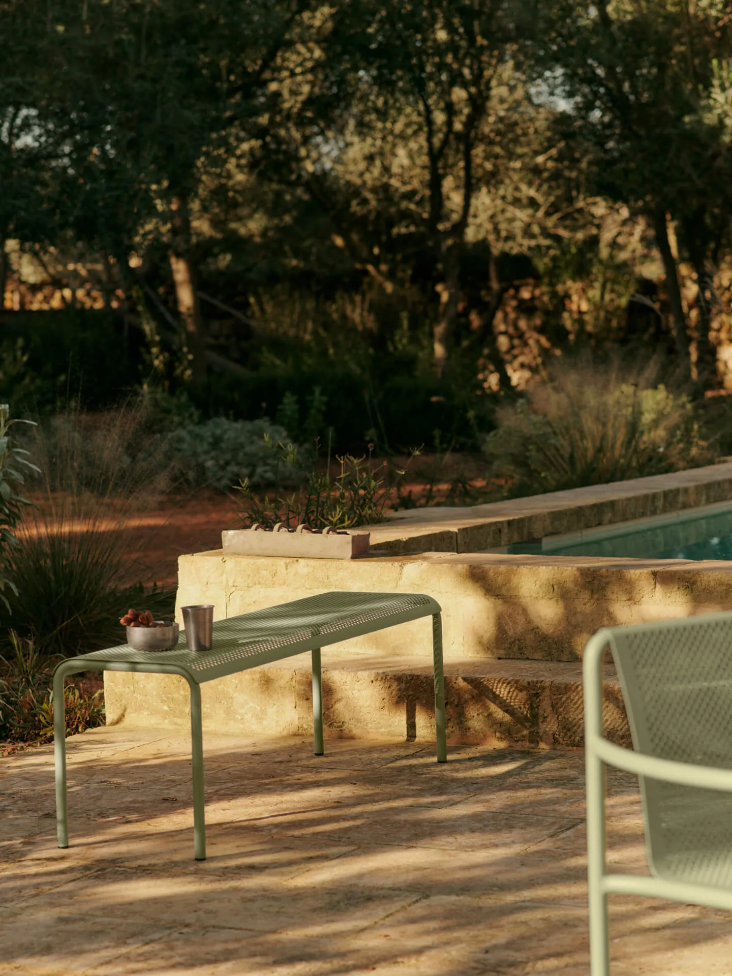 Banc Dapple 45x130x39,8 cm, Tea Green Ferm Living