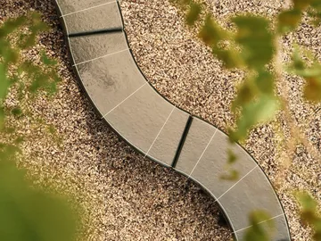 Banc d’assise curved Deya - Vert foncé, 110x40x45,5 cm - Ferm Living