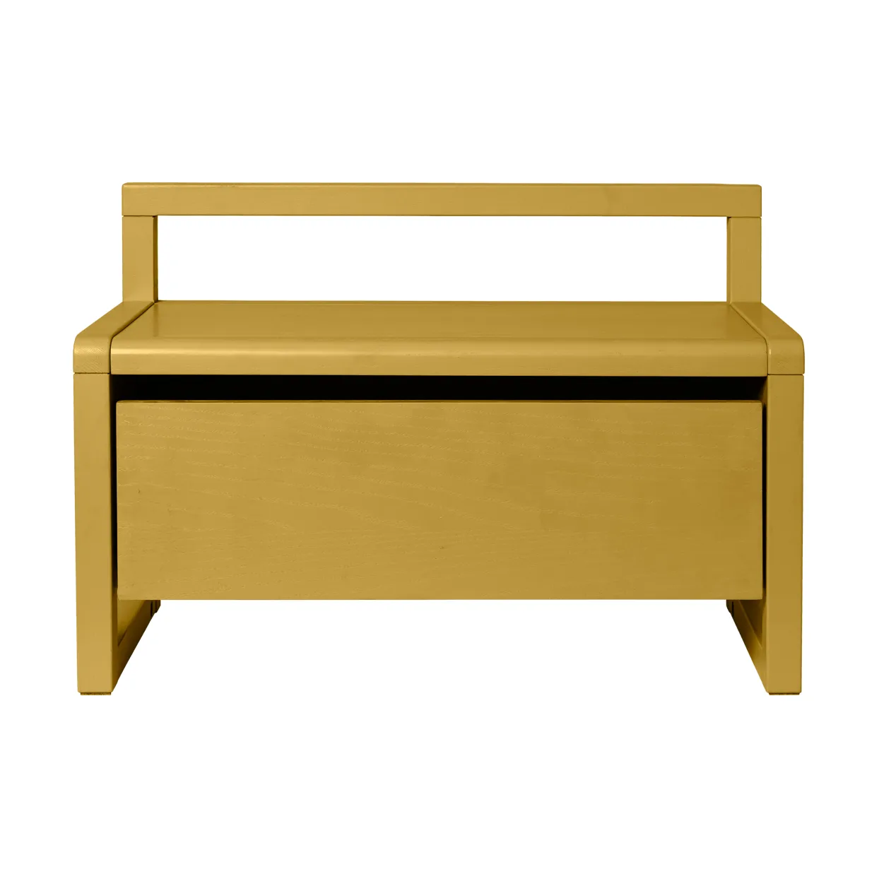 Banc de rangement Little architect, Jaune, 60x30x41,2 cm Ferm Living