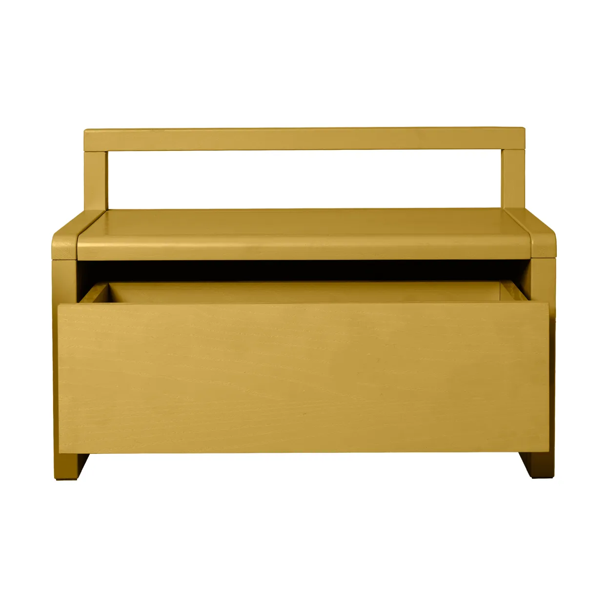 Banc de rangement Little architect, Jaune, 60x30x41,2 cm Ferm Living