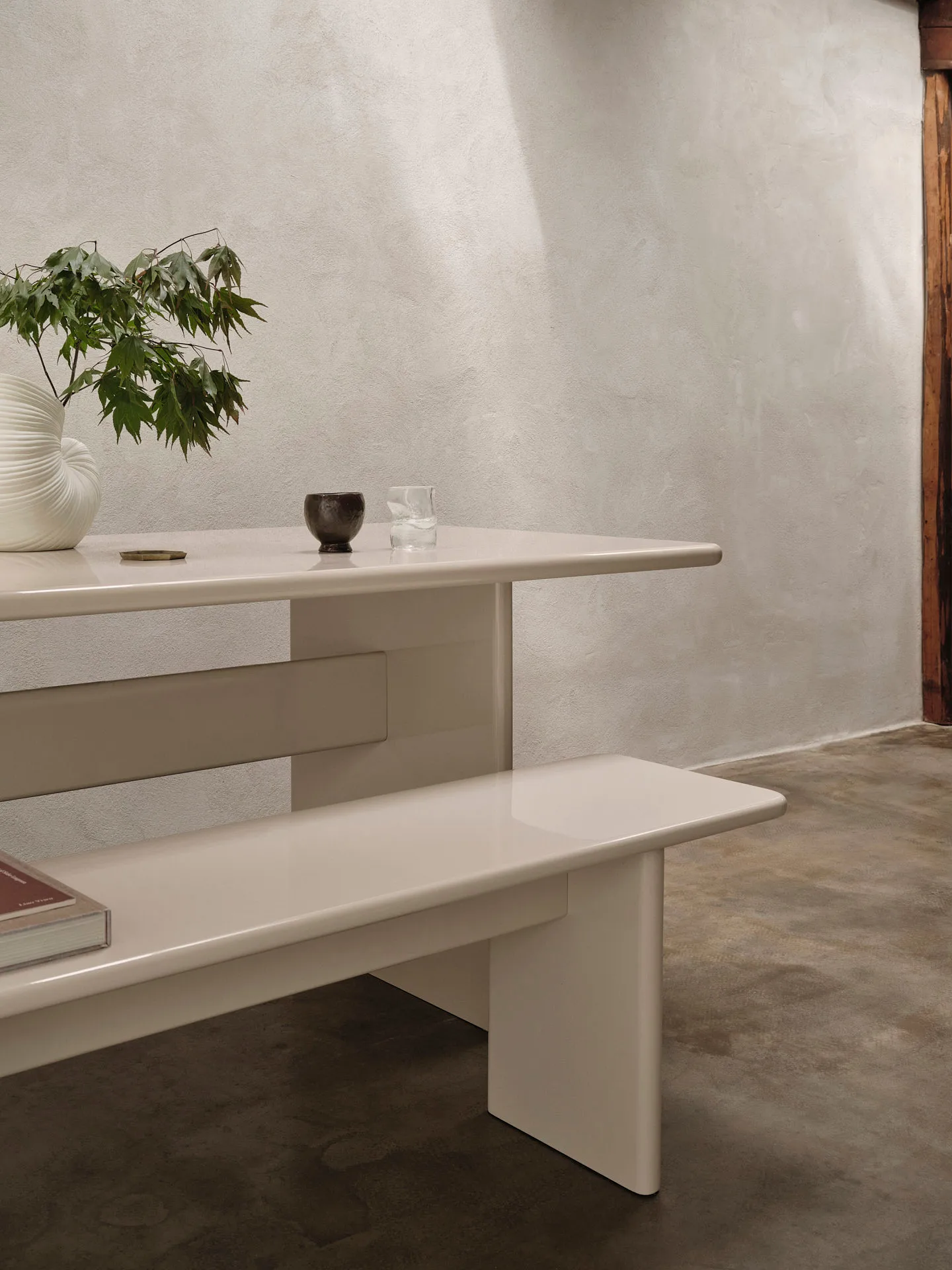 Banc Rink 200 cm, Eggshell Ferm Living