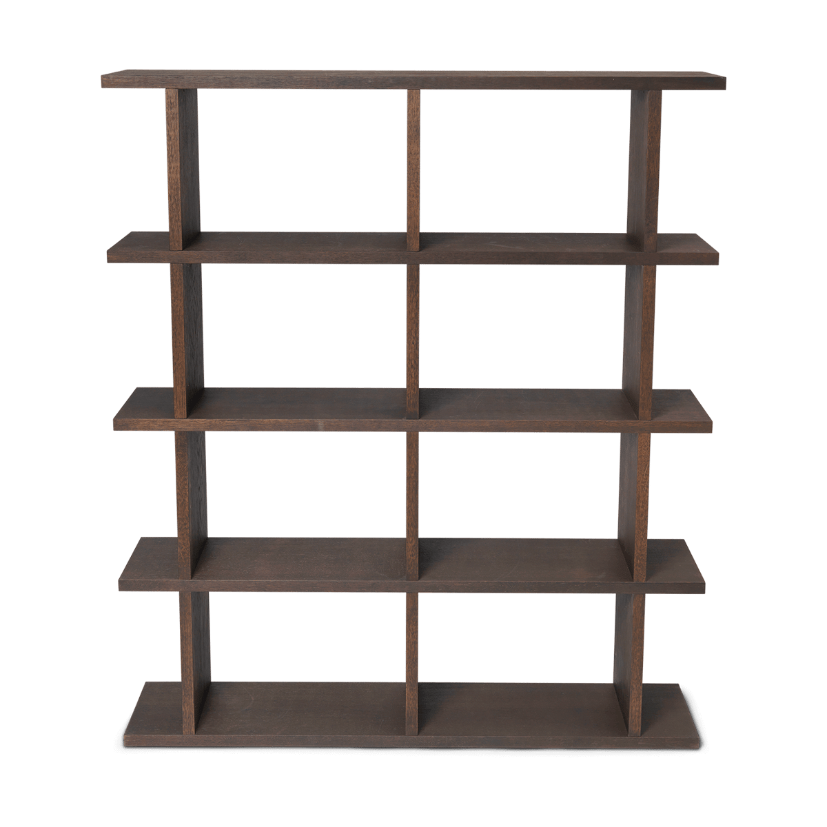 Ferm Living Bibliothèque Kona 2x4 Dark stained | Design Scandinave | Étagères & systèmes de rayonnage | Marron