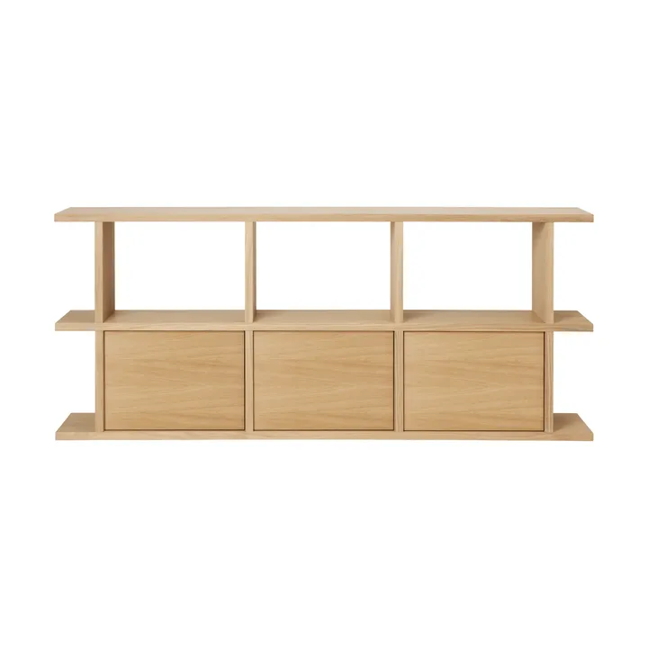 Bibliothèque Kona 3x2 - Chêne naturel, incl. 3 inserts d’armoire - Ferm Living