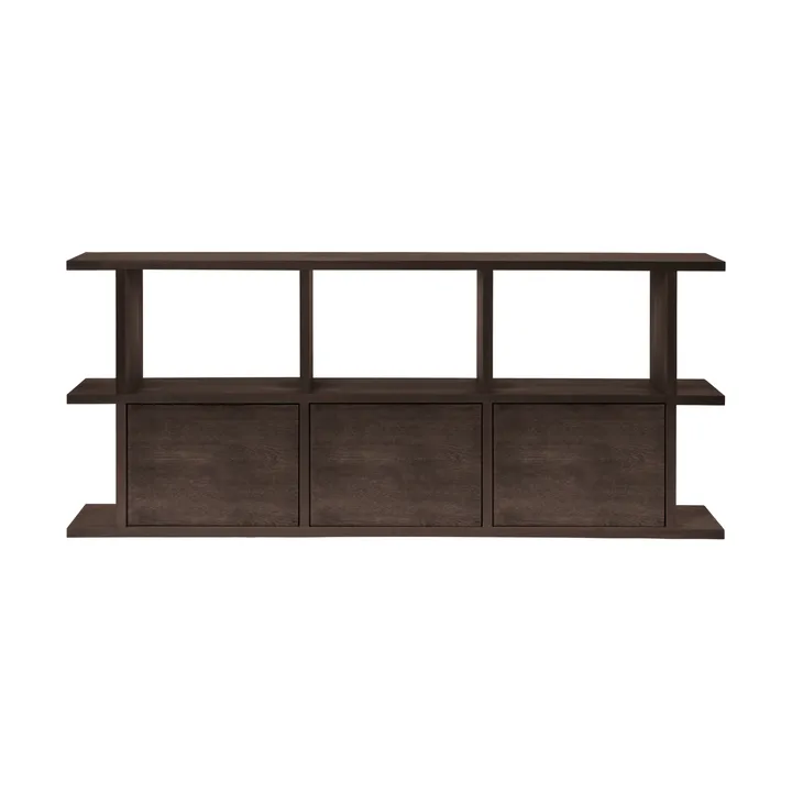 Bibliothèque Kona 3x2 - Teint foncé, incluant 3 modules d’armoire - Ferm Living