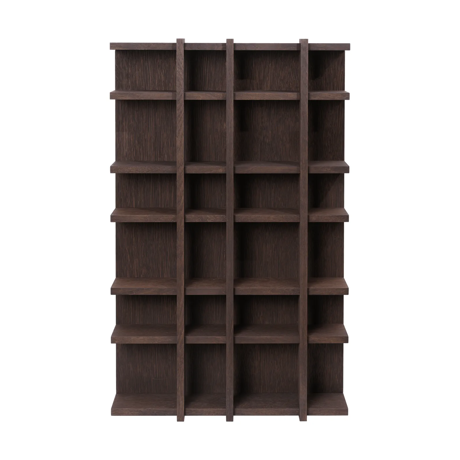 Bibliothèque Tilem, Chêne teinté foncé, 4×6 Ferm Living