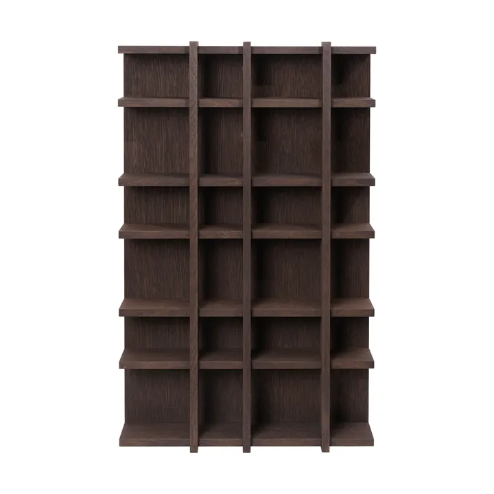 Bibliothèque Tilem - Chêne teinté foncé, 4×6 - Ferm Living