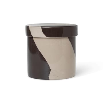 Bocal de rangement Inlay Ø14,5 cm - Sand-brown - Ferm Living