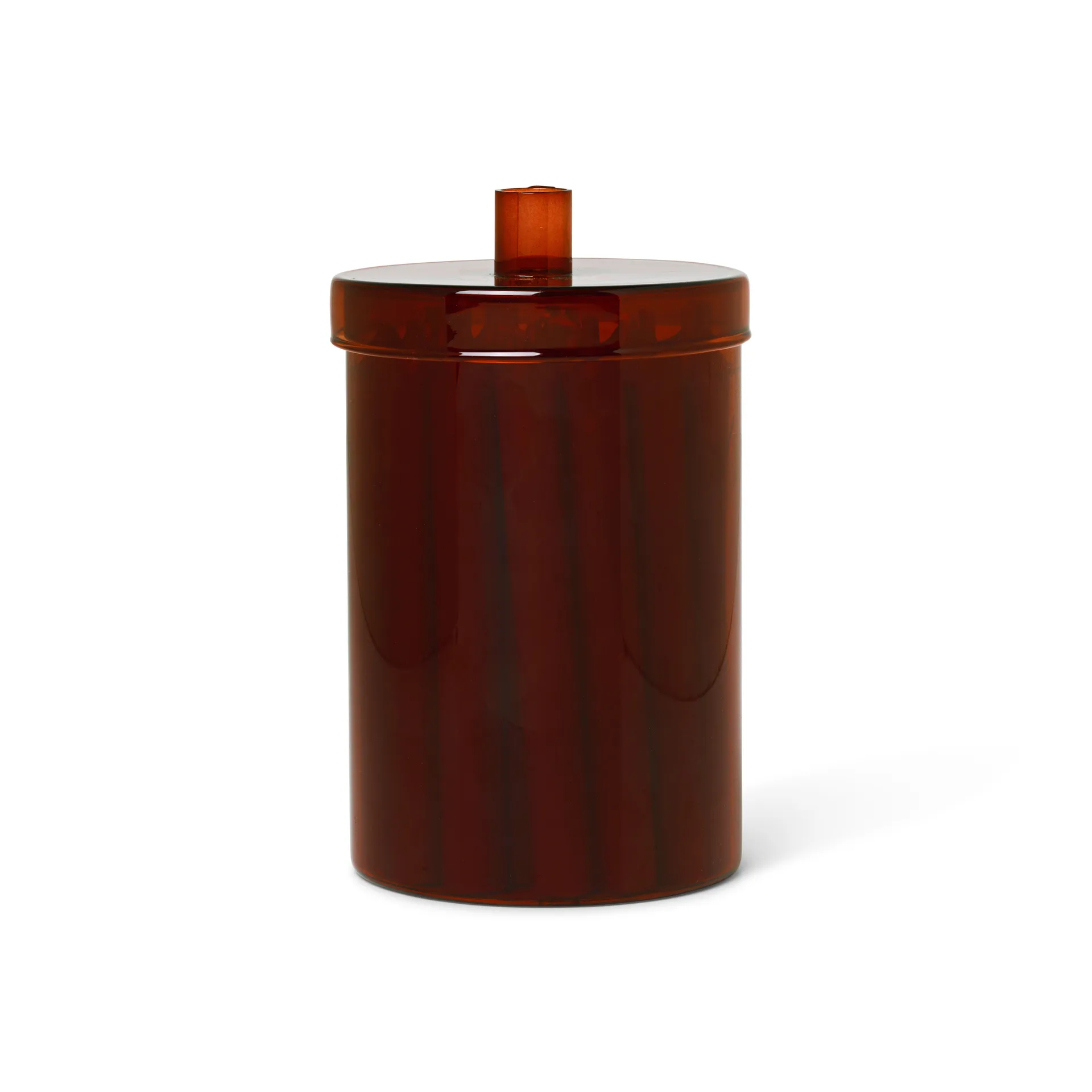 Bocal en verre avec 24 bougies Countdown to Christmas, Rouge foncé Ferm Living