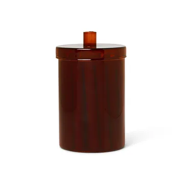 Bocal en verre avec 24 bougies Countdown to Christmas - Rouge foncé - Ferm Living