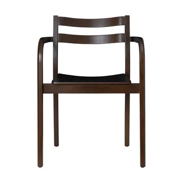 Boda fauteuil avec accoudoirs - Hêtre teinté foncé - Ferm Living