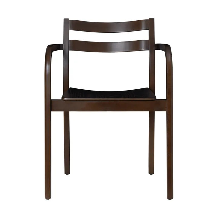 Boda fauteuil avec accoudoirs - Hêtre teinté foncé - Ferm Living