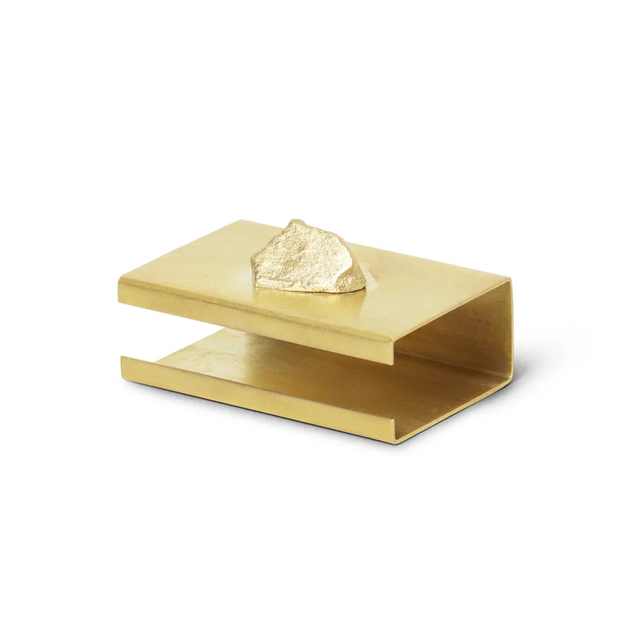 Boîte à allumettes Stone, Laiton Ferm Living