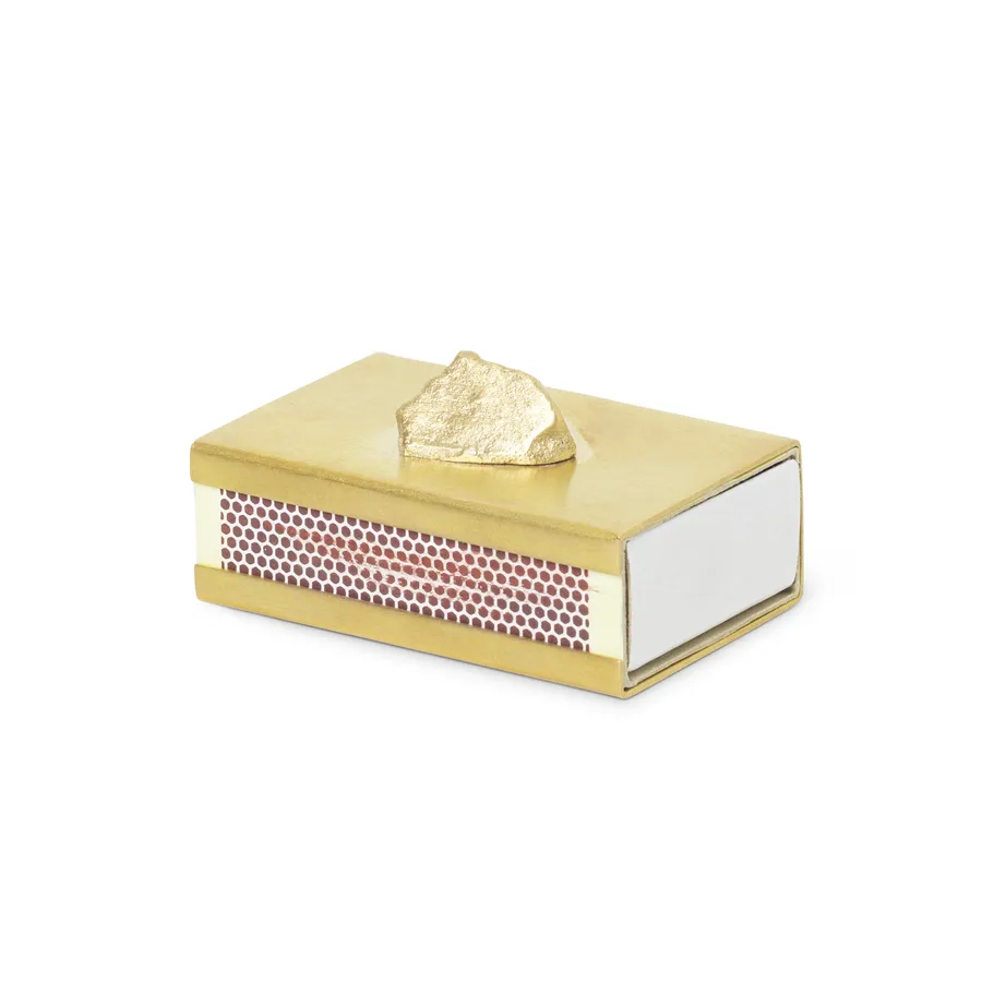 Boîte à allumettes Stone, Laiton Ferm Living