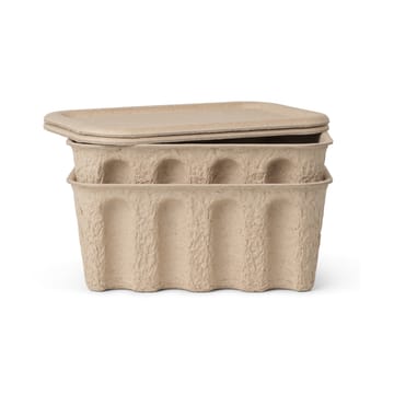 Boîte de rangement en papier Ferm Petit Lot de 2 - Marron - Ferm Living