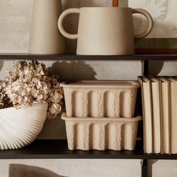 Boîte de rangement en papier Ferm Petit Lot de 2 - Marron - Ferm Living