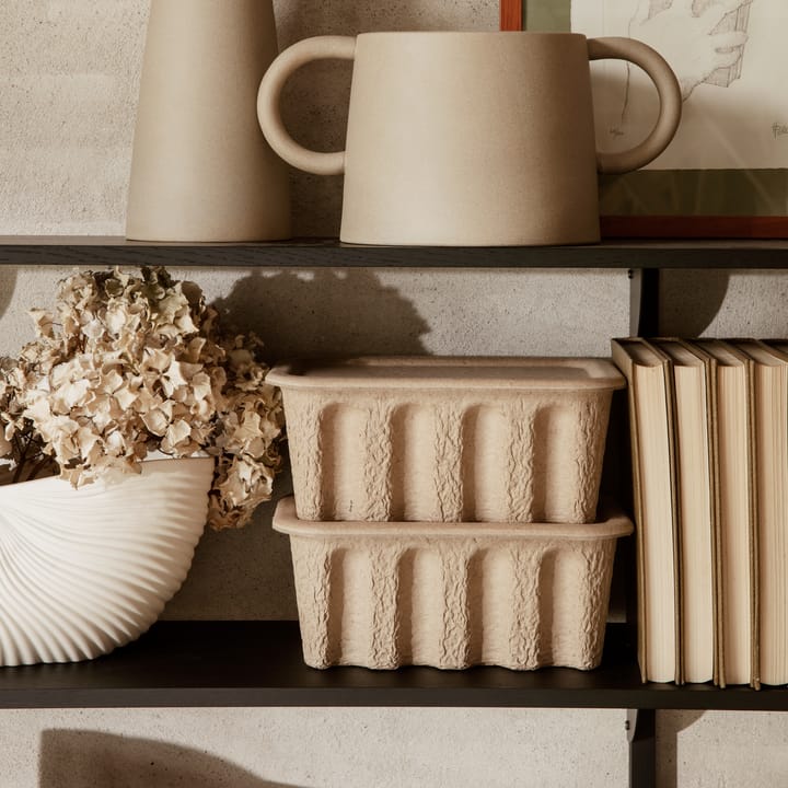 Boîte de rangement en papier Ferm Petit Lot de 2, Marron Ferm Living