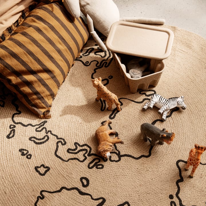 Boîte de rangement en papier Ferm Petit Lot de 2, Marron Ferm Living
