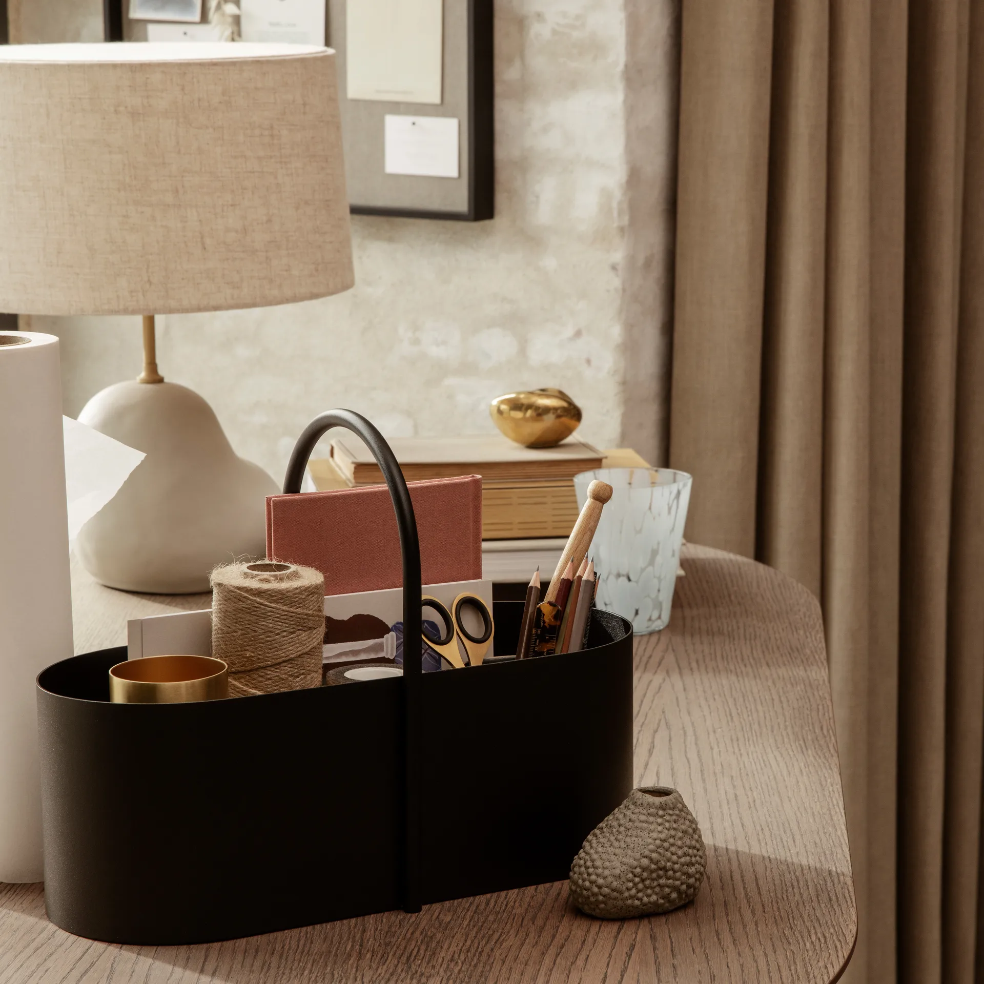 Boîte de rangement Grib Toolbox, Black Ferm Living