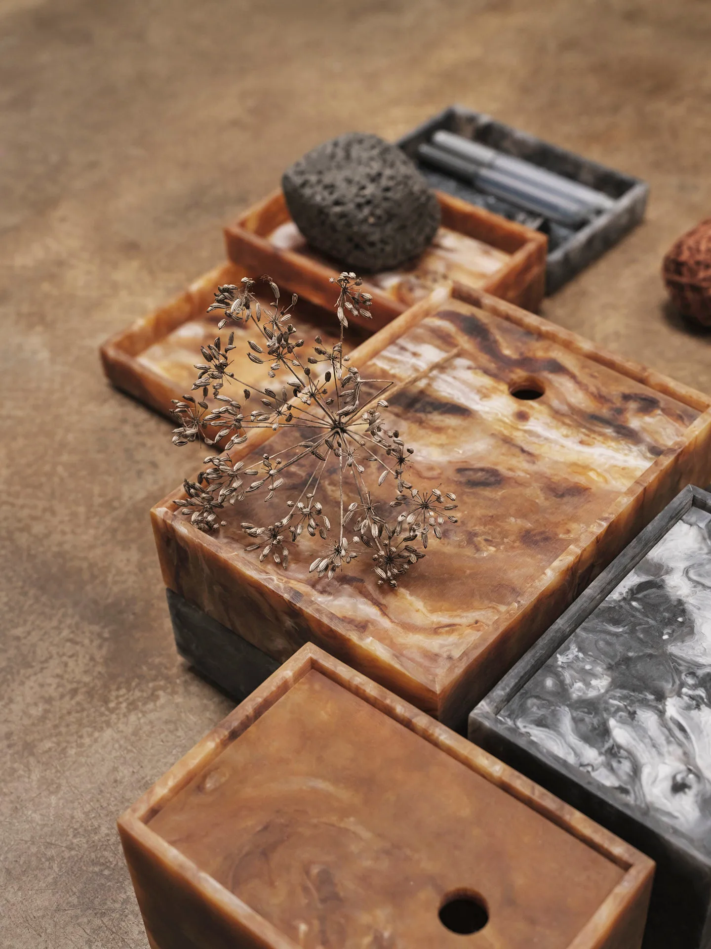 Boîte de rangement Mist 15x20 cm, Sugar kelp Ferm Living