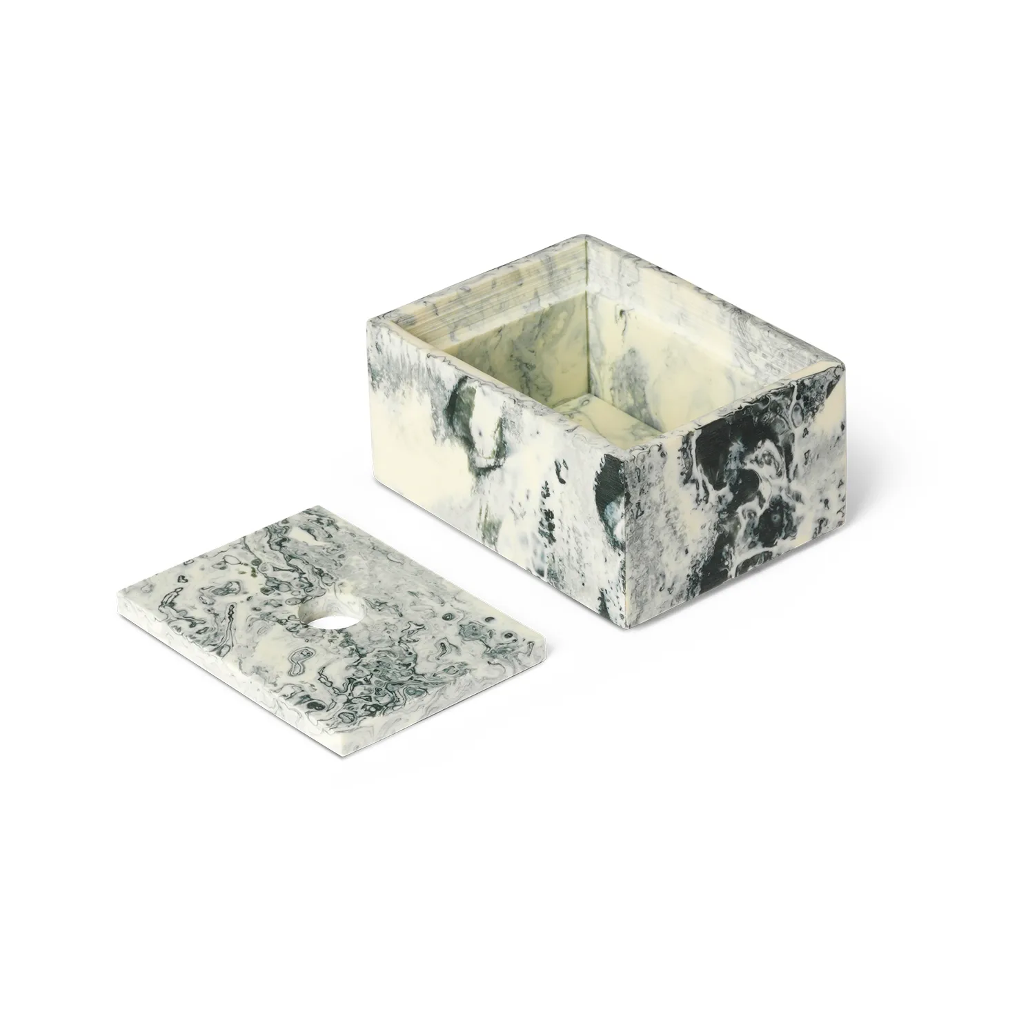 Boîte de rangement Mist 7,5x10 cm, Emerald-off white Ferm Living