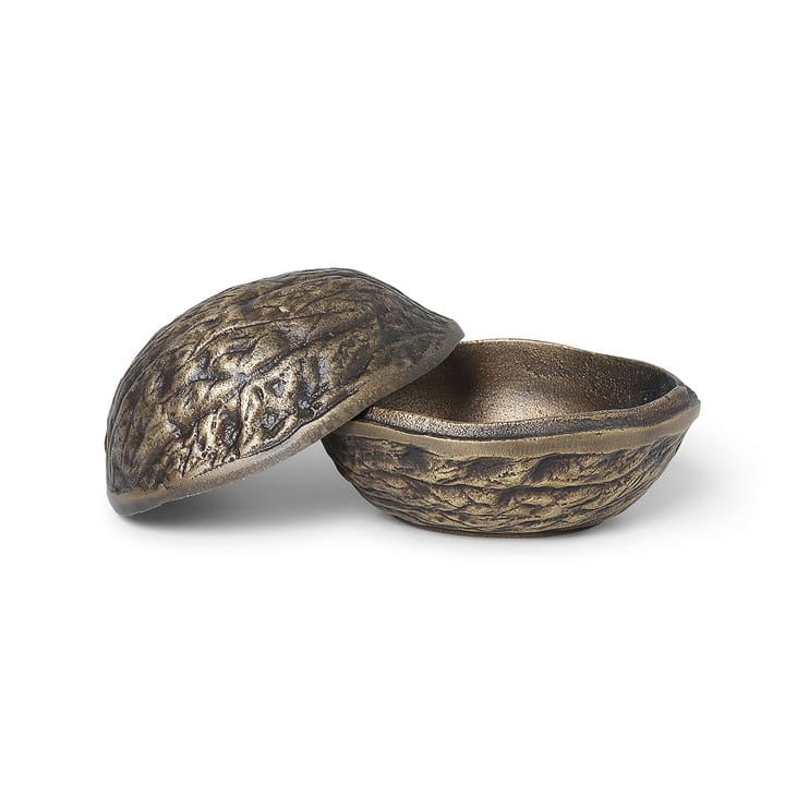 Bol à noix avec couvercle Forest nut box 7,5 cm, Laiton antique Ferm Living