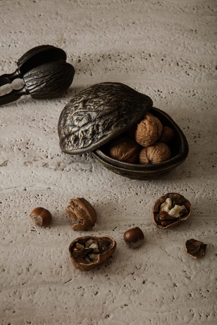 Bol à noix avec couvercle Forest nut box 7,5 cm, Laiton antique Ferm Living