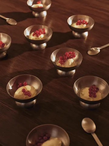 Bol en verre Tumbled - Acier inoxydable - Ferm Living