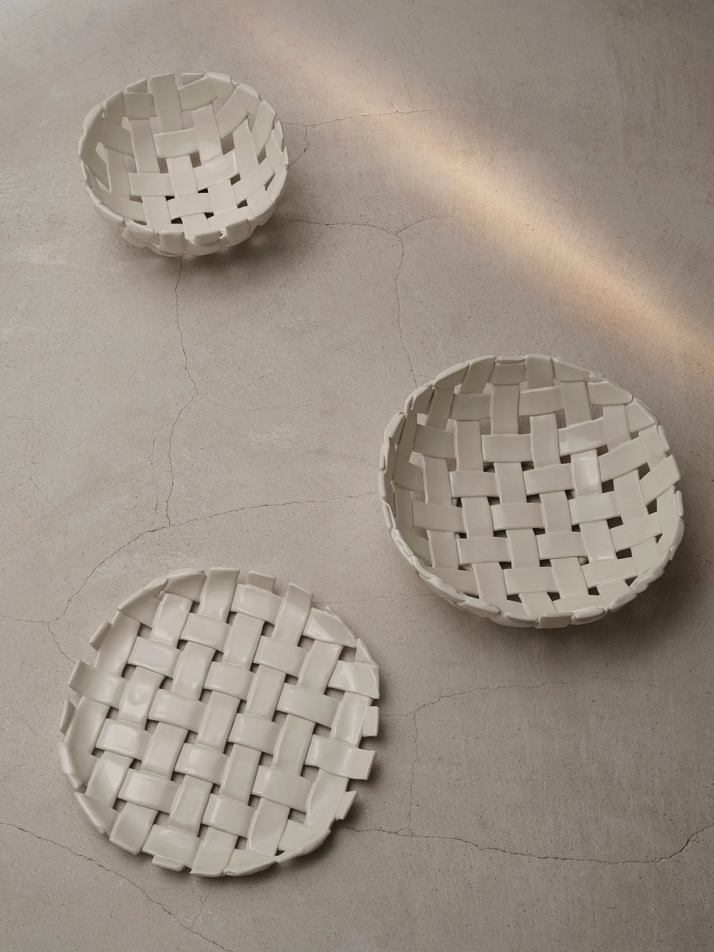 Bol Plait Ø30 cm, Off white Ferm Living