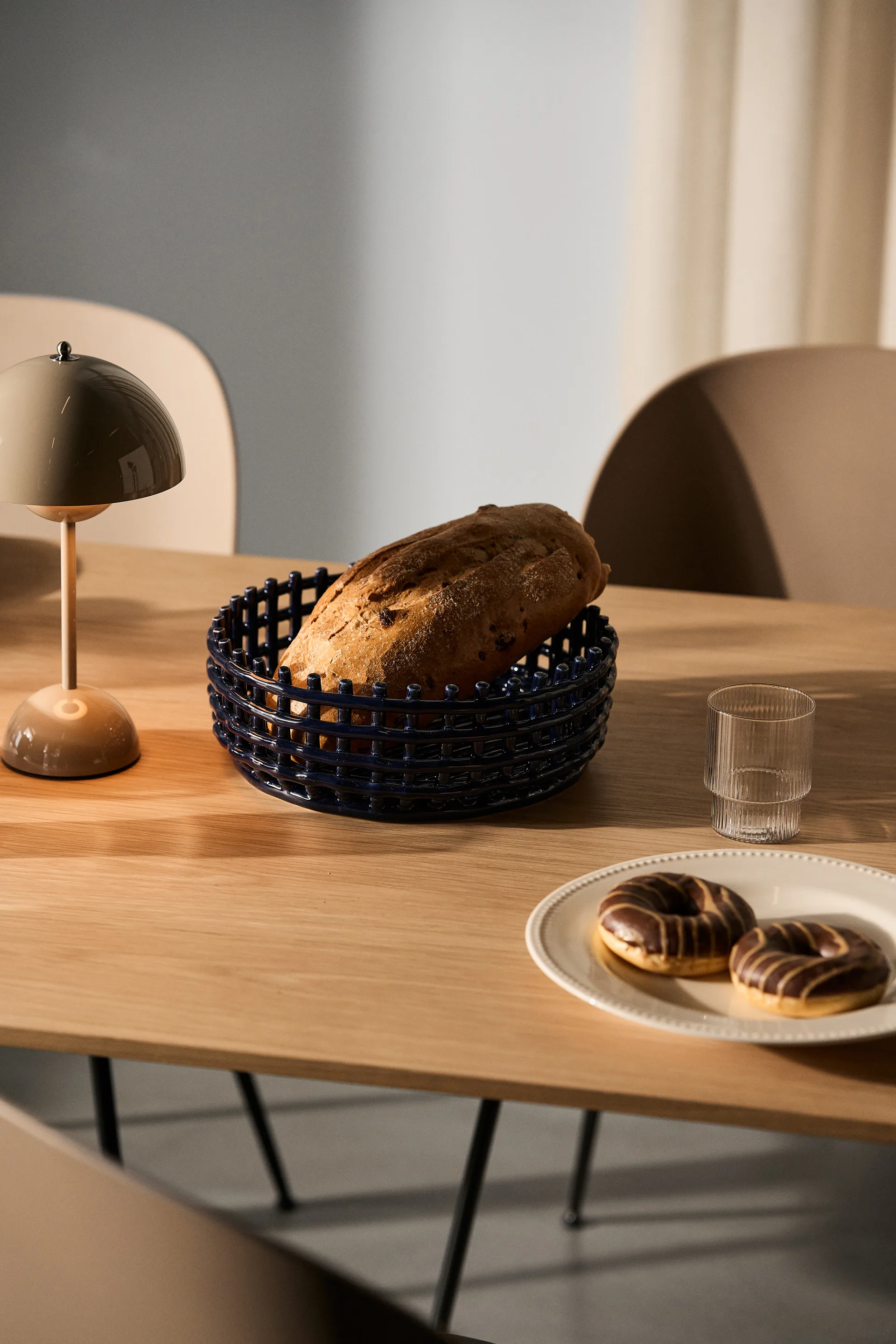 Bol tressé Ceramic, Blue Ferm Living