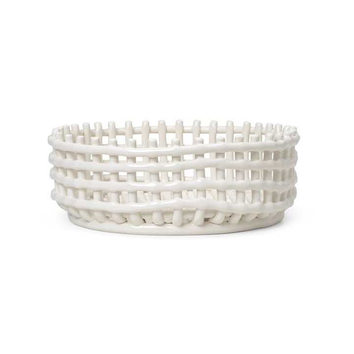 Bol tressé Ceramic - Off-white - Ferm LIVING