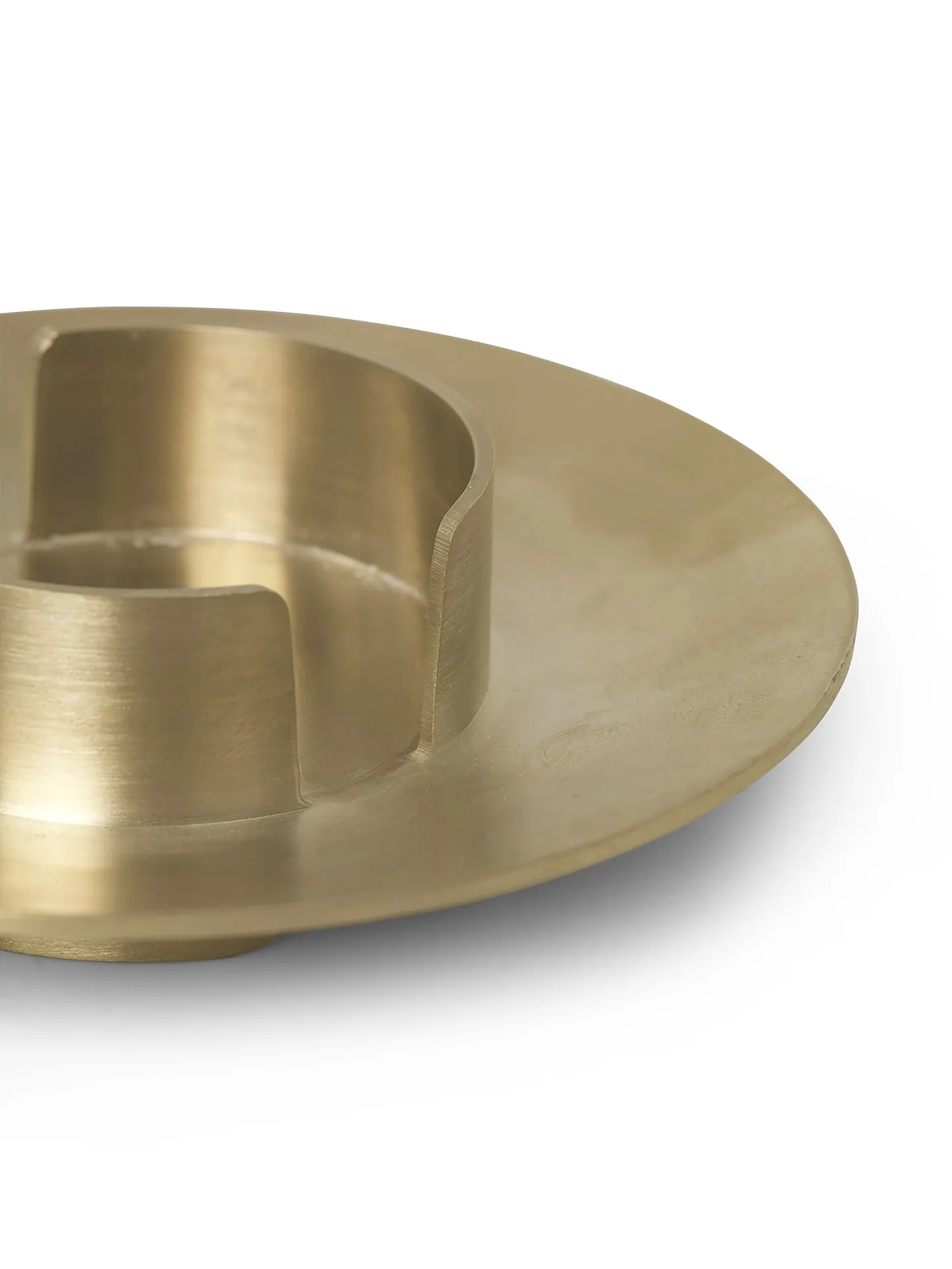 Bougeoir à bougie bloc Ferm Living, brass Ferm Living