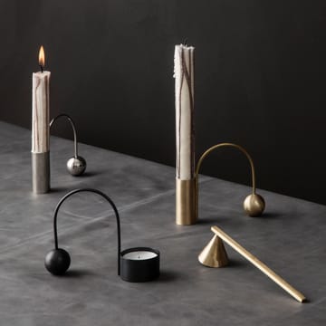 Bougeoir balance chrome - bougie - Ferm Living