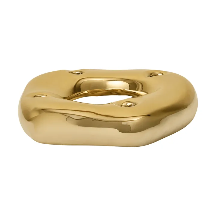 Bougeoir Bellure ring - Finition laiton - Ferm Living