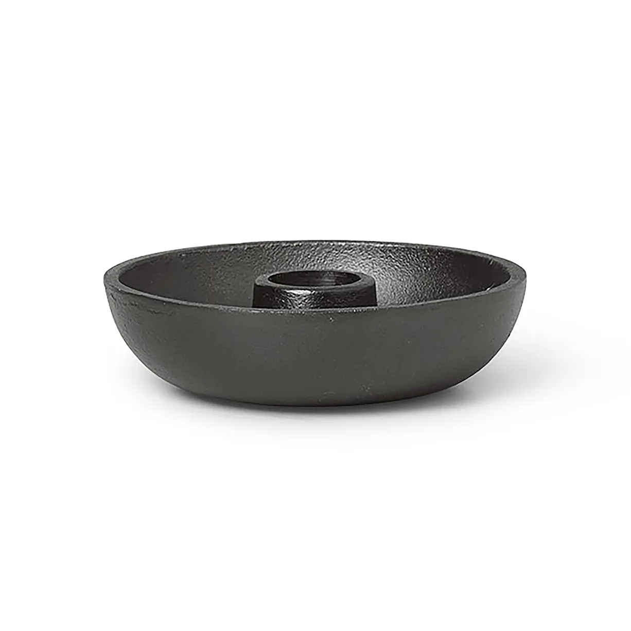 Bougeoir Bowl Ø10 cm, Blackened Aluminium Ferm Living