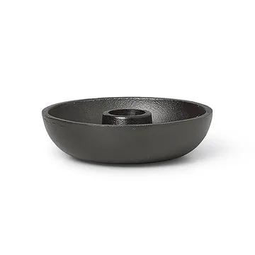 Bougeoir Bowl Ø10 cm - Blackened Aluminium - Ferm Living