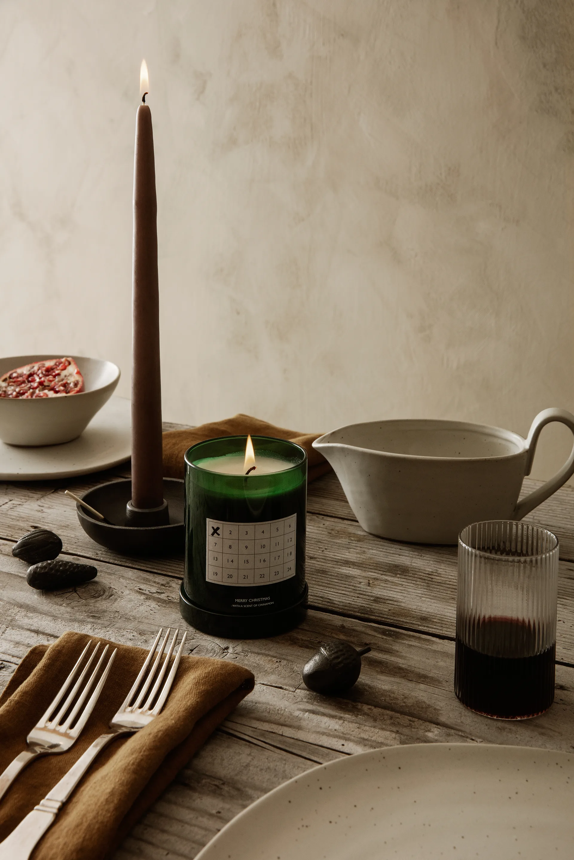 Bougeoir Bowl Ø10 cm, Blackened Aluminium Ferm Living