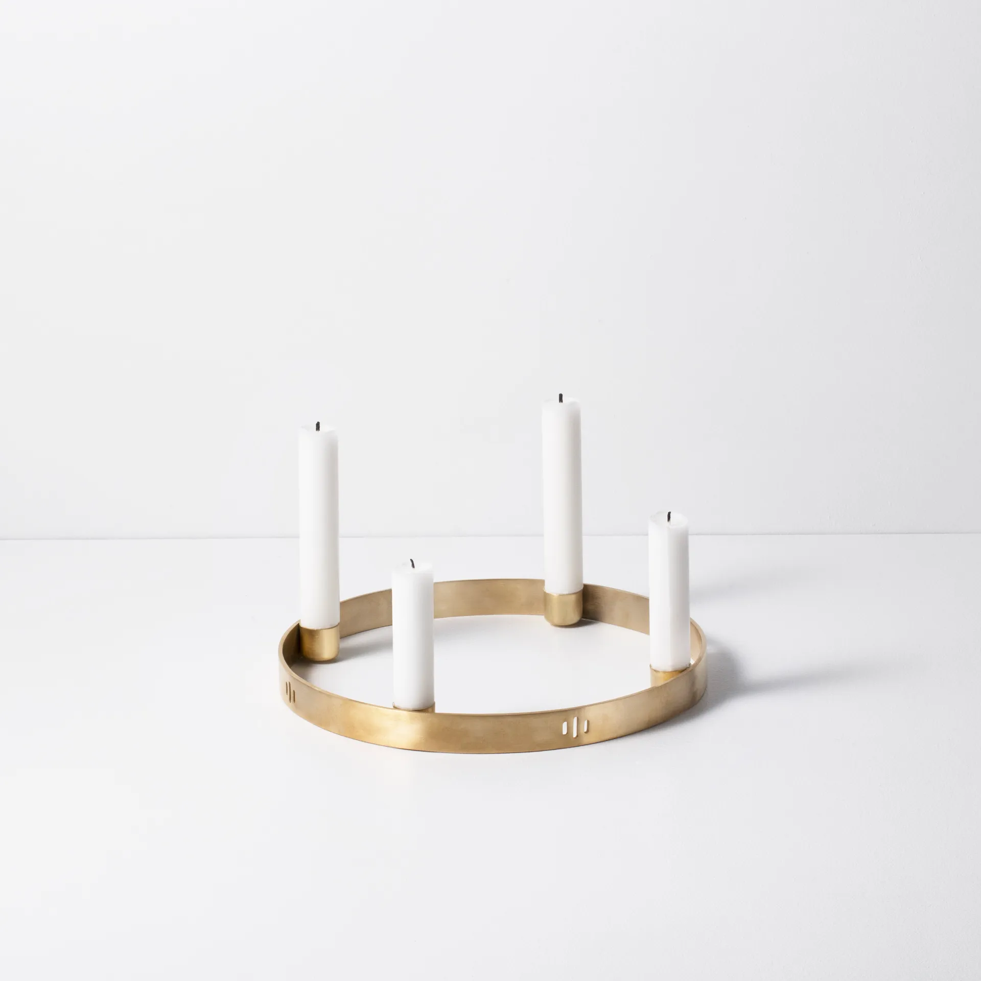 Bougeoir Circle laiton, petit Ferm Living
